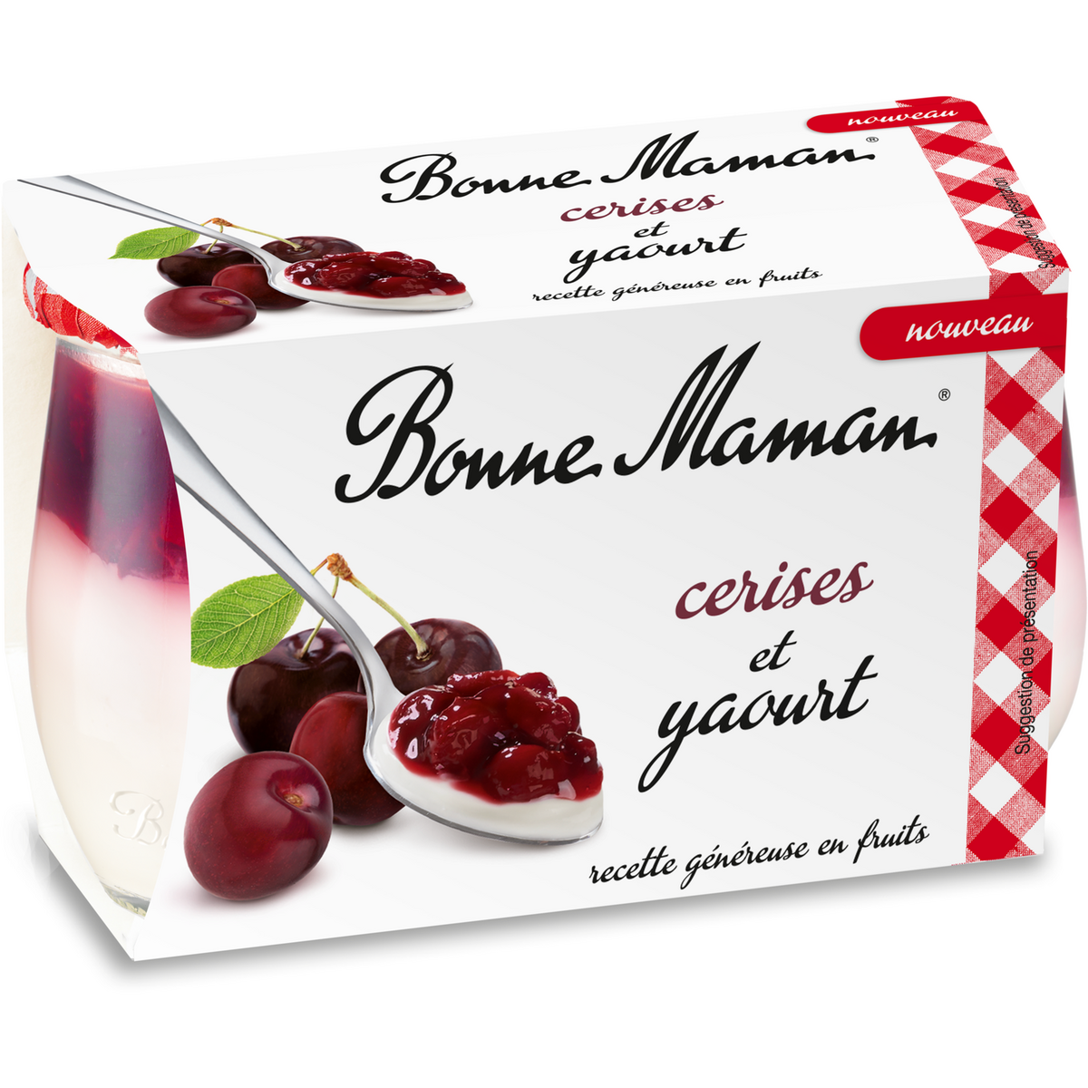 Bonne Maman Cherry yogurt 2x125g