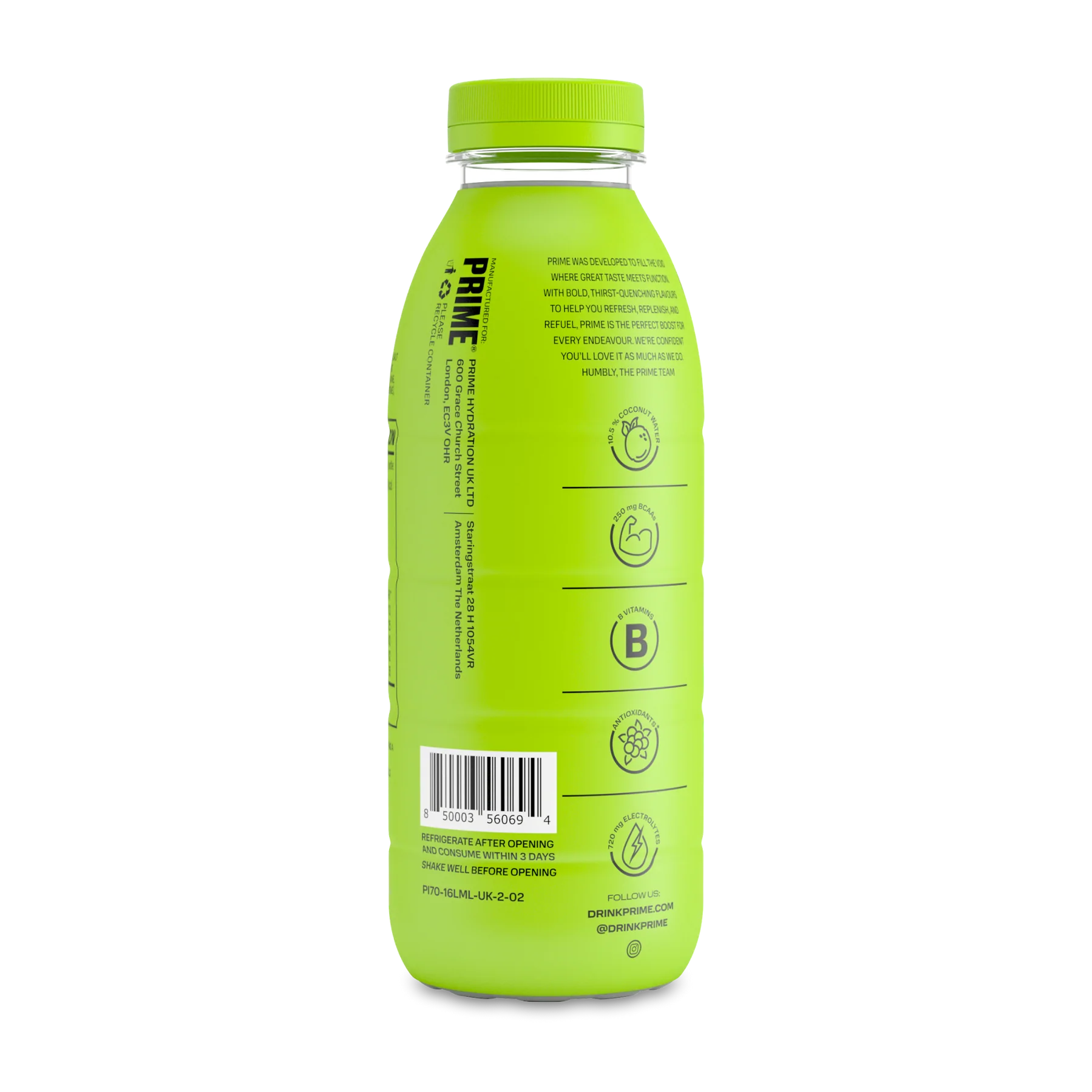 Prime Lemon Lime Hydration Drink 500ml