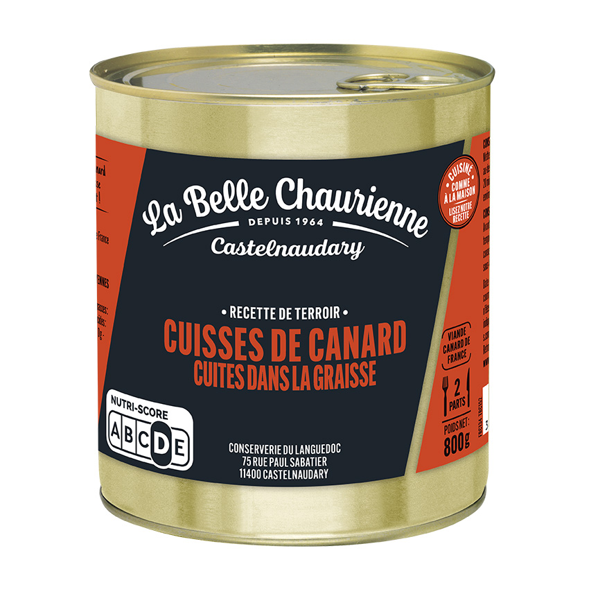 La Belle Chaurienne Duck legs cooked in duck fat 800g