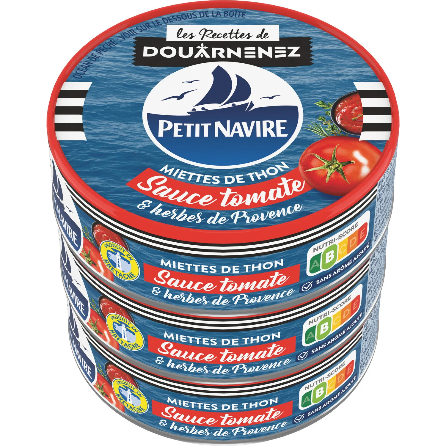 Petit Navire Tuna flakes in tomato paste 3x80g