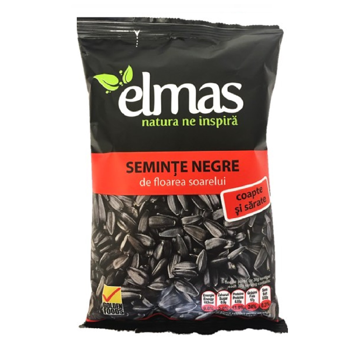 Elmas - Salted & Roasted Black Sunflower Seeds 200g