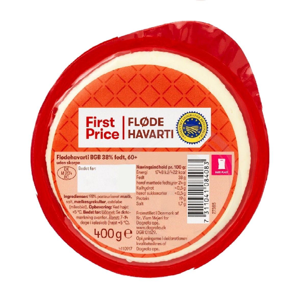 FP Flodehavarti – Mild Havarti Cheese 400g
