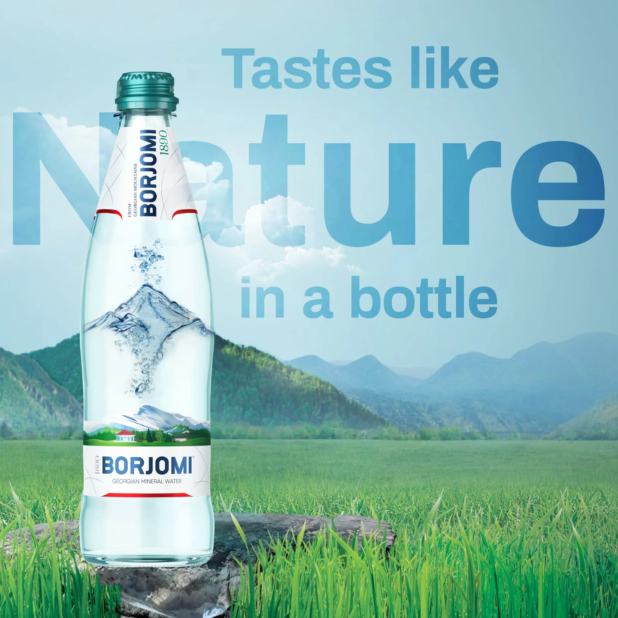 Borjomi - Sparkling Mineral Water Plastic Bottle 1L