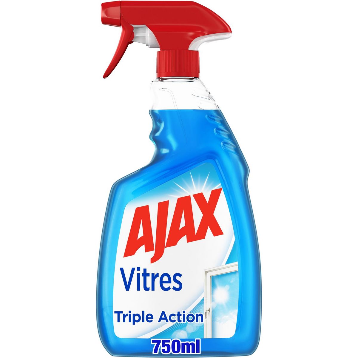 Ajax Glass cleaner spray triple action 750ml