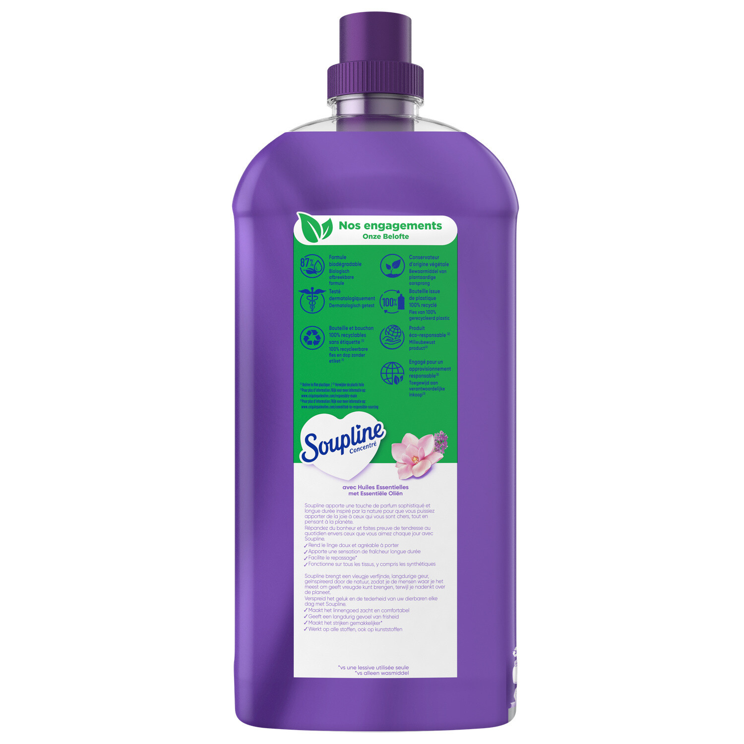 Soupline fabric softener concentrated Touches of Magnolia & Lavender 1.35L