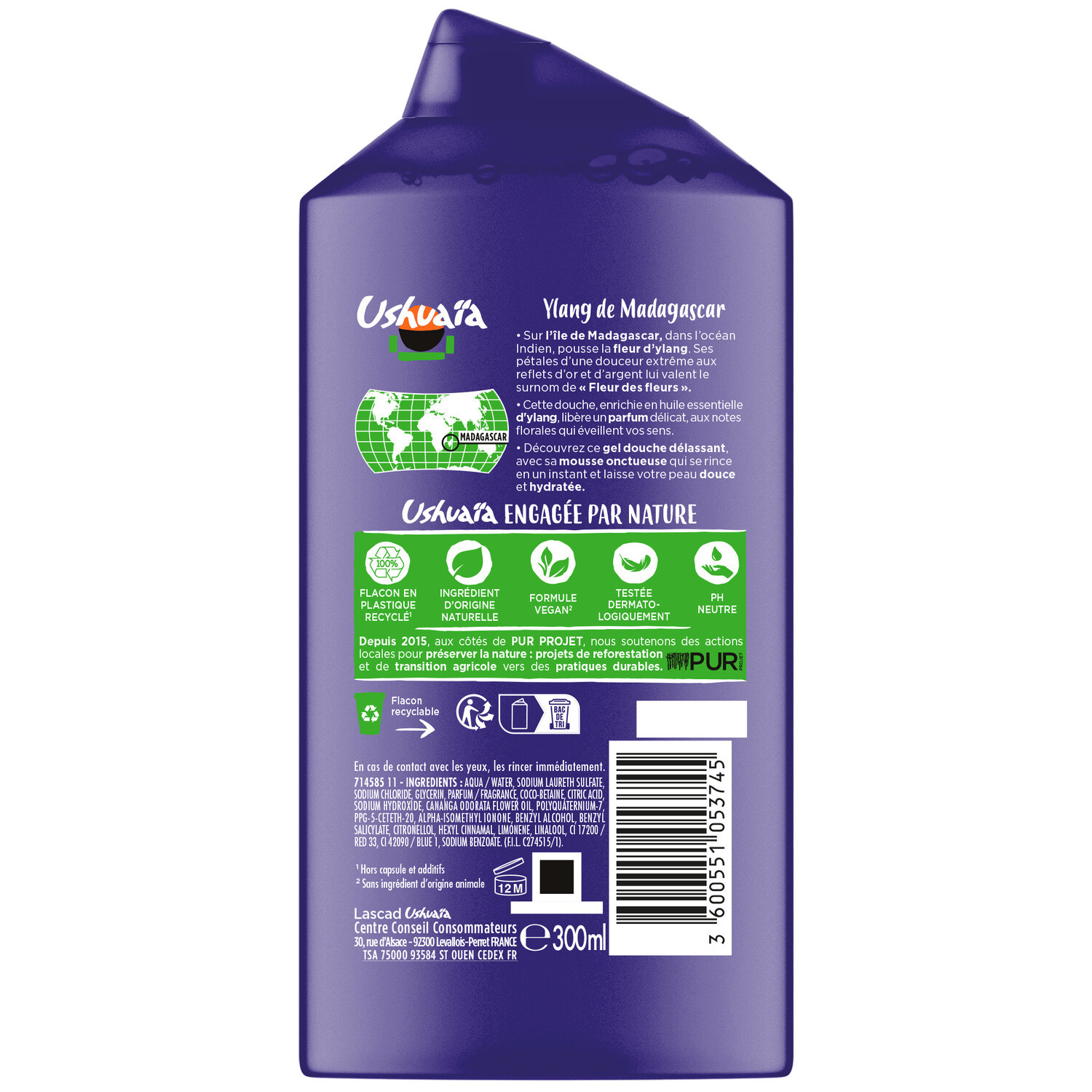 Ushuaia Shower gel Relax Ylang 280ml