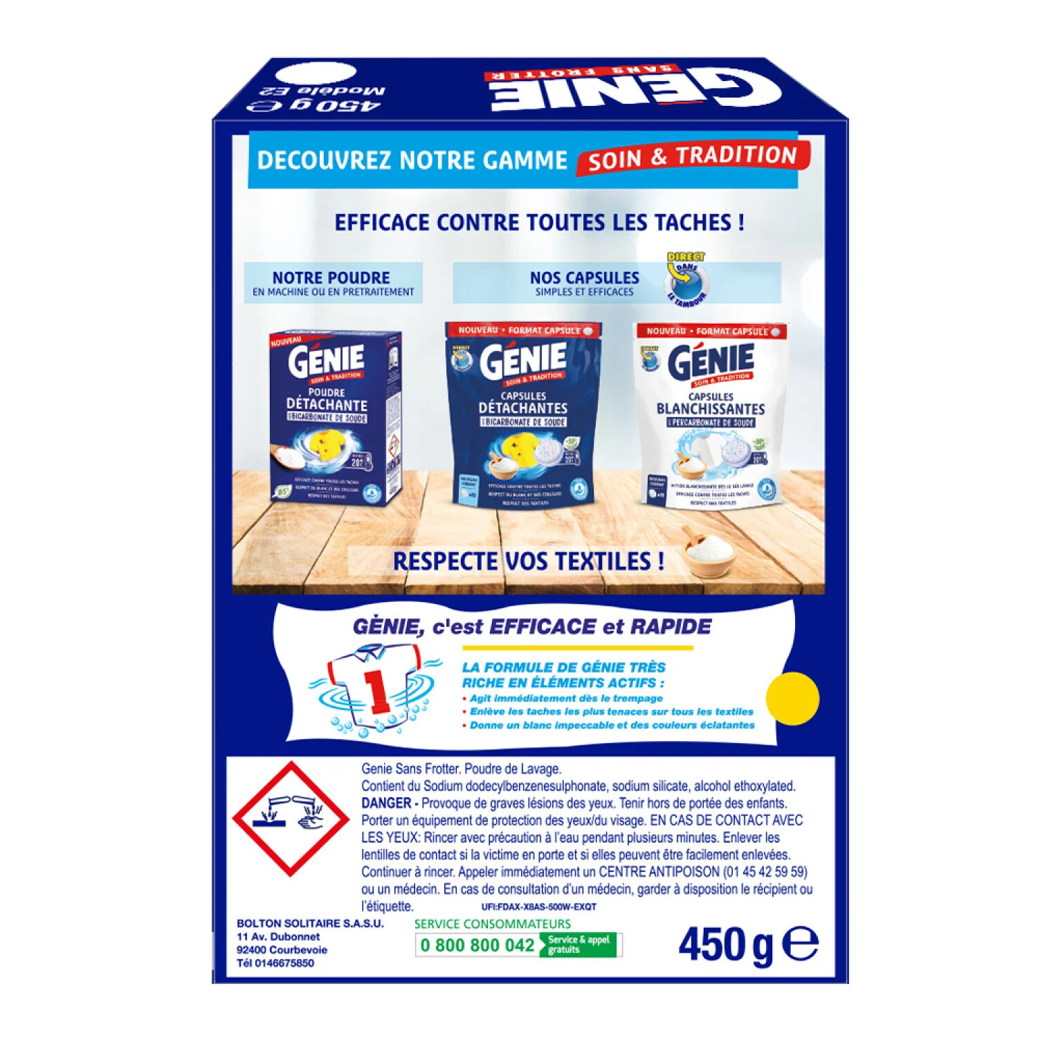 Genie powder hand wash detergent 450g