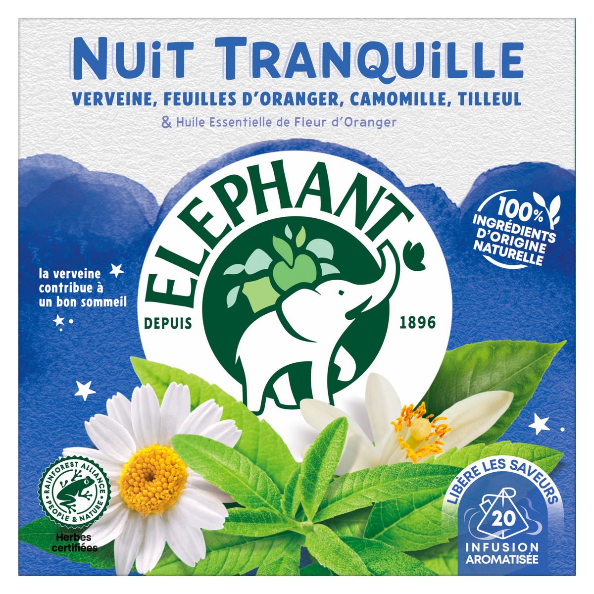 Elephant infusion quiet night x 20 sachets 30g