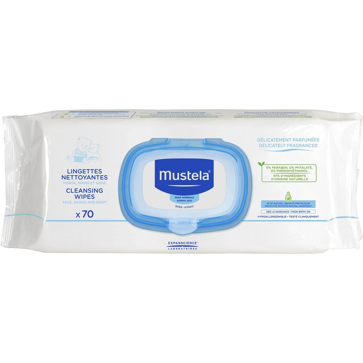 Mustela Dermo Southing Wipes x70