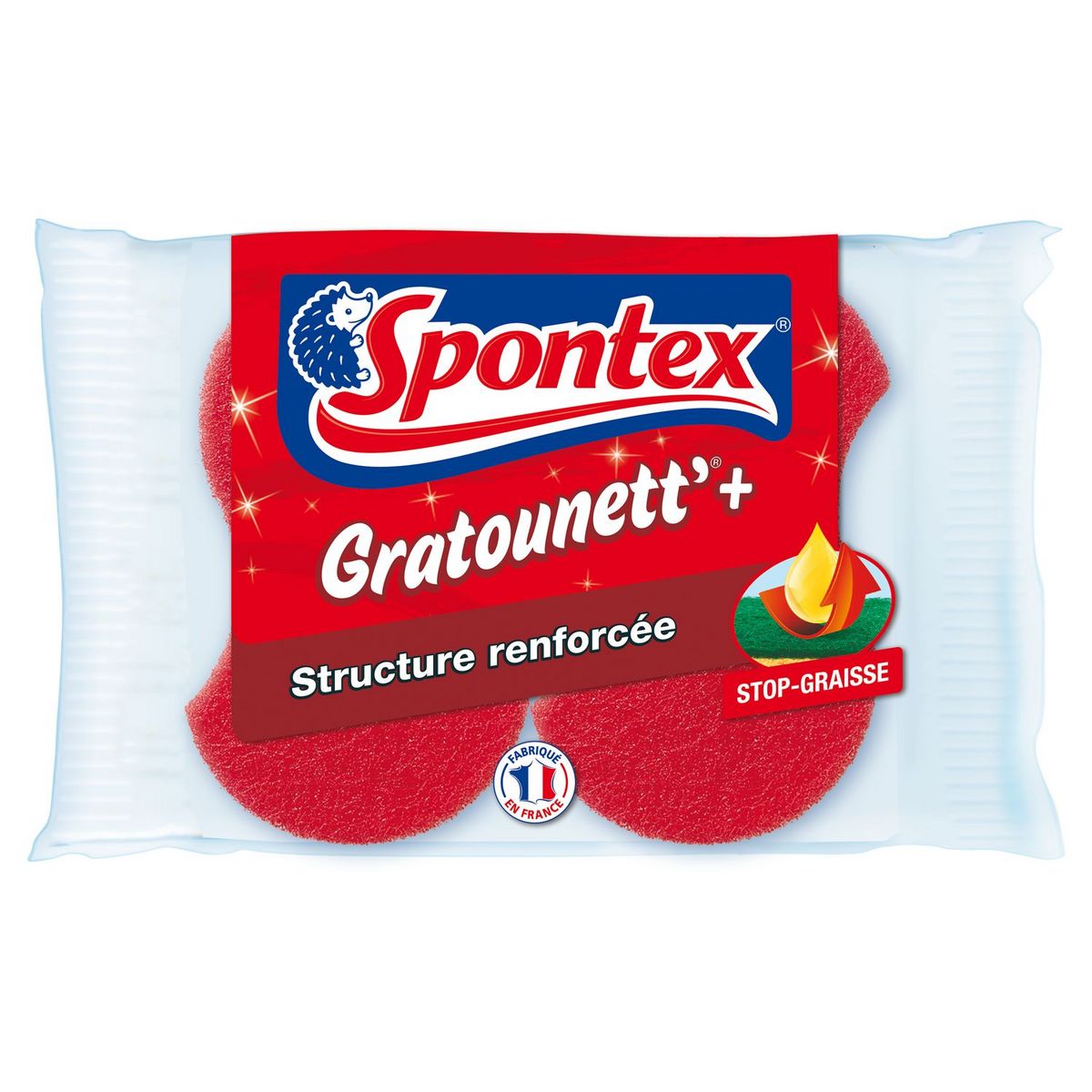 Spontex Gratounett' vegetal sponge long life x2