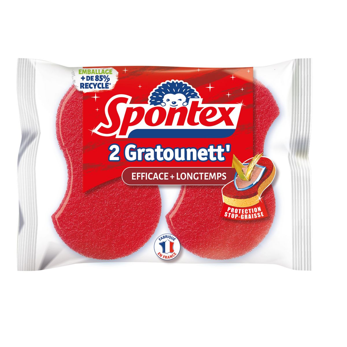 Spontex Gratounett' vegetal sponge long life x2