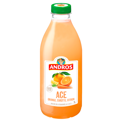 Andros Orange, apple, carrot, lemon juice ACE 1L