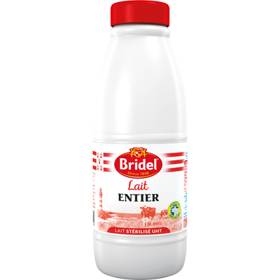 Bridel whole milk 3.6% fat UHT 6x1L