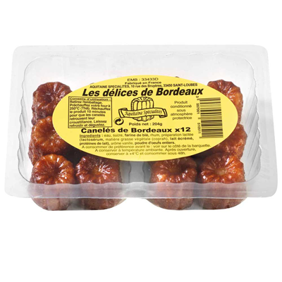 Les Delices De Bordeaux Canelé bite 12x17 g 204g