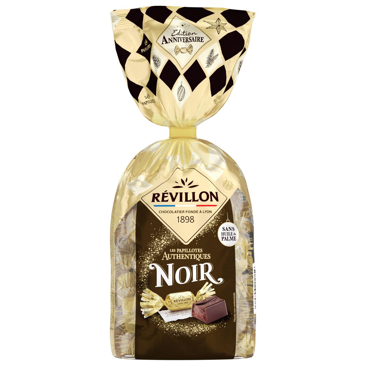Revillon Noir Majeur Papillotes dark chocolate 360g