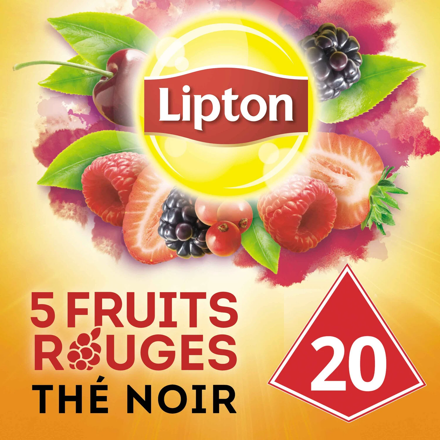 Lipton 5's red fruits tea x 20 sachets 34g