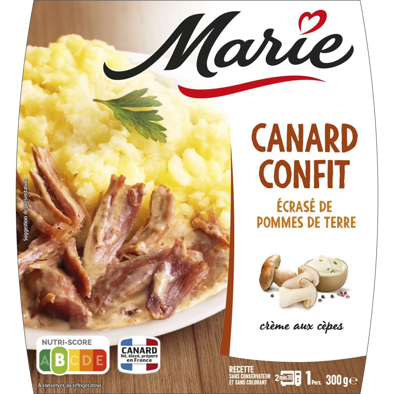 Marie Duck confit with potatoes 300g