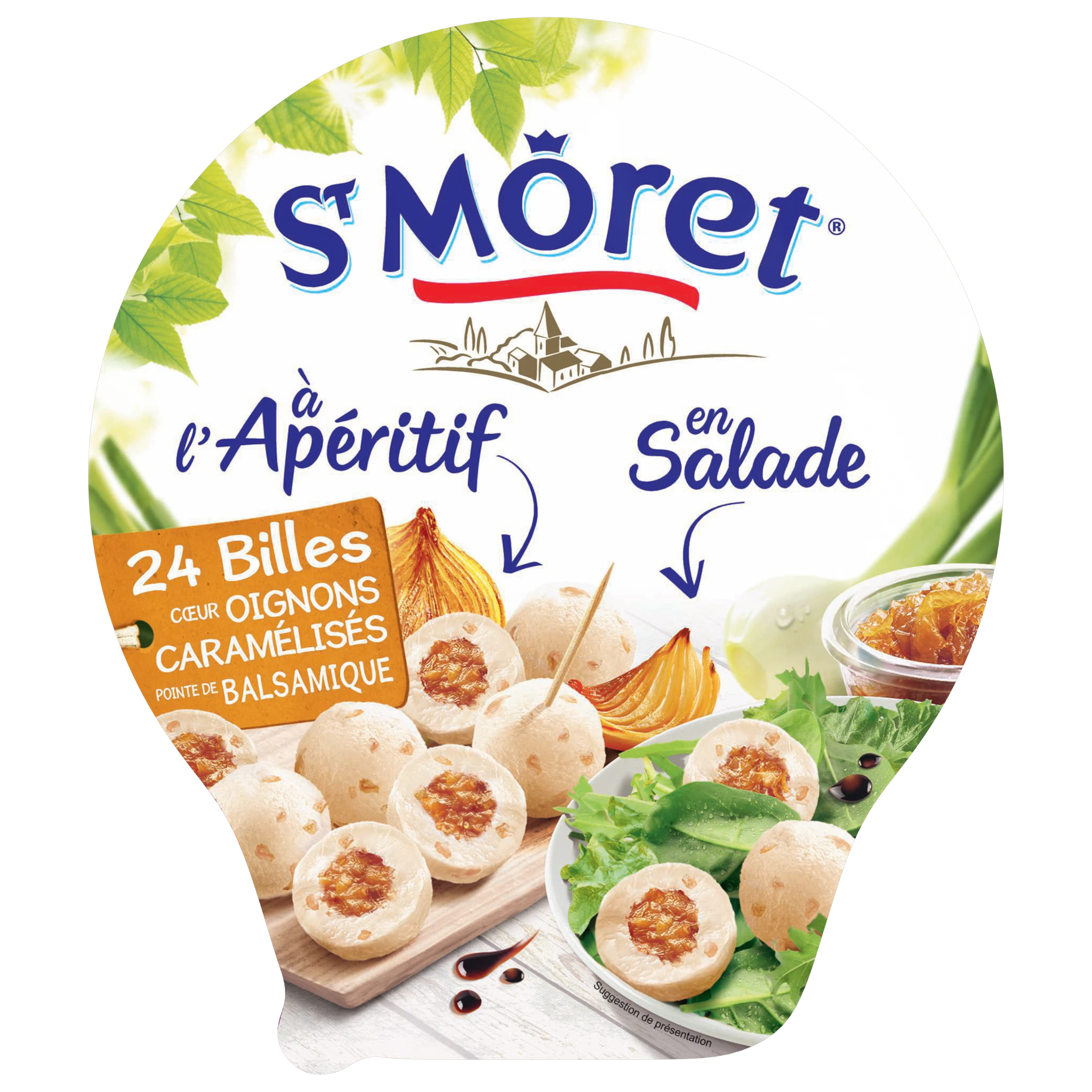 St Moret Aperitif cheese balls filled with caramelized onions 100g