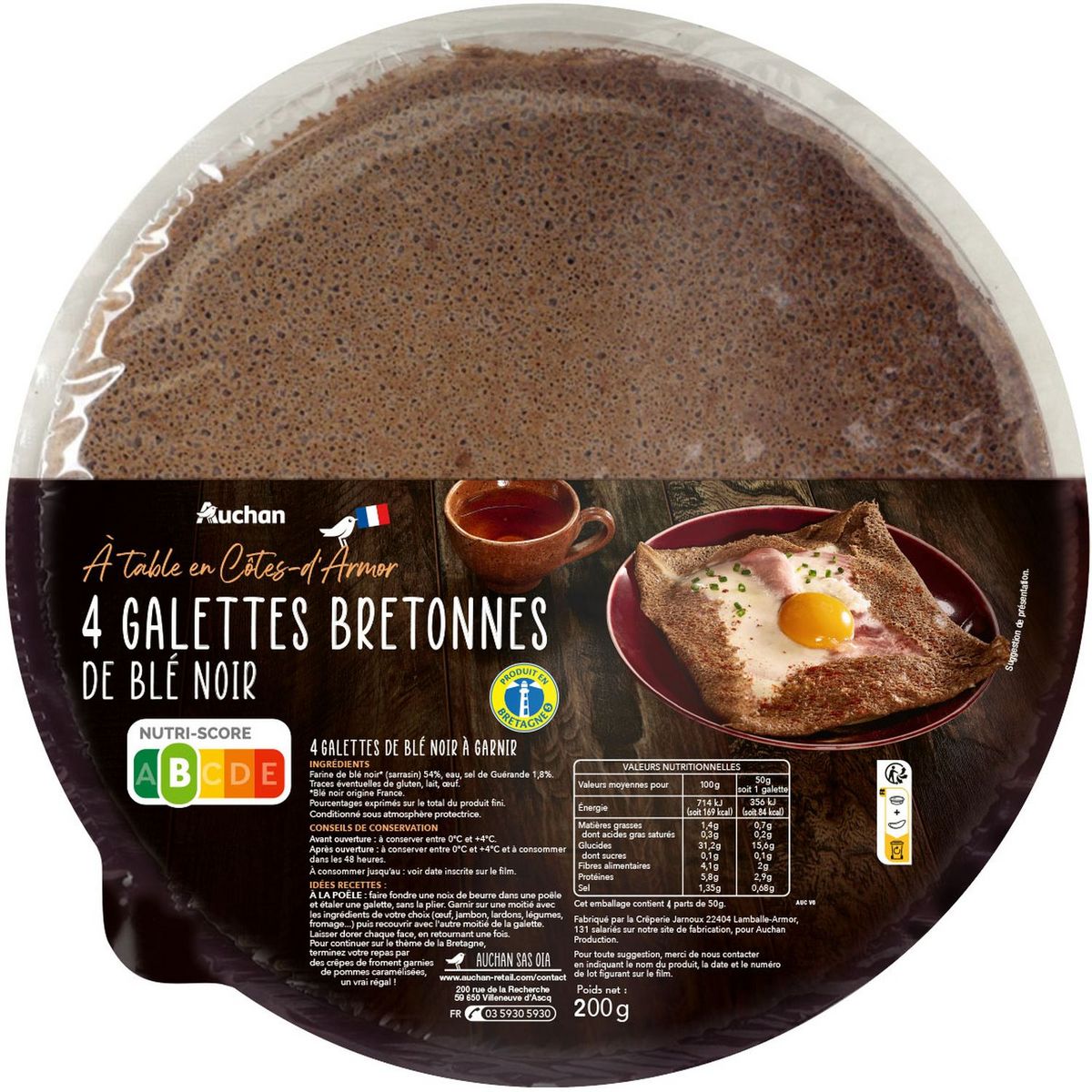 Terroir Buckwheat galettes x4 200g