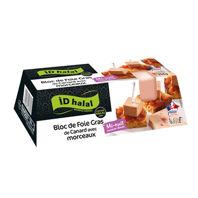 ID Halal semi-cooked foie gras 250g