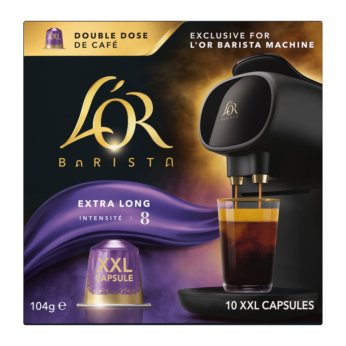 L'or BARISTA Coffee Extra long Intense XXL Capsules x 10 104g