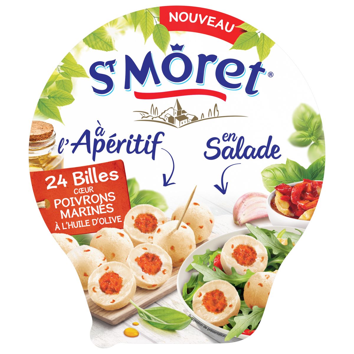 St Moret Cheese balls filled with Bell peppers 100g