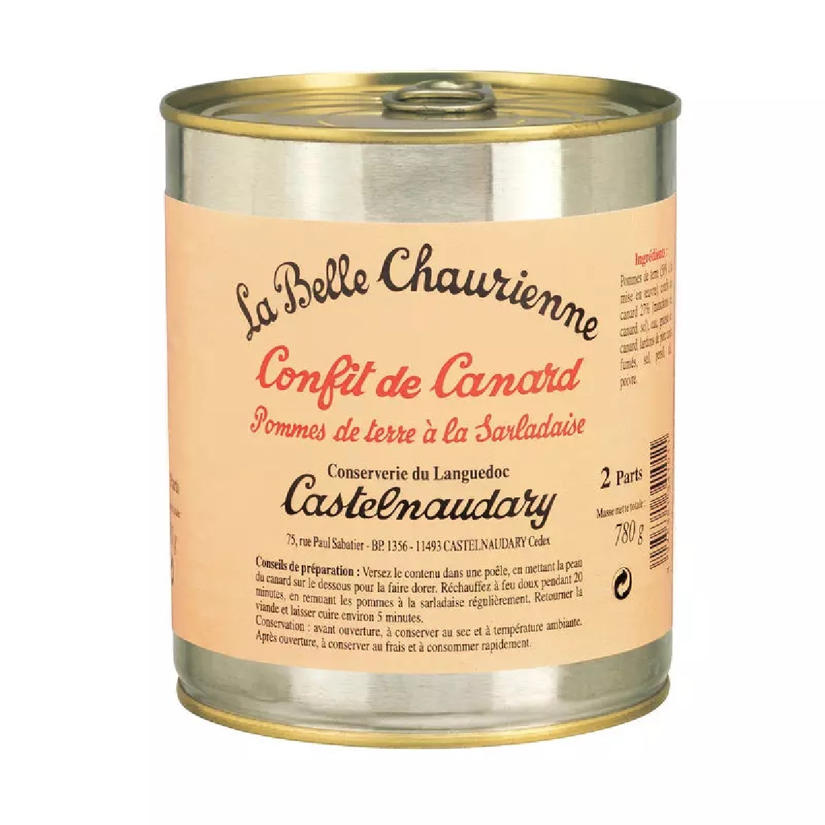 La Belle Chaurienne Duck confit with potatoes cooked in duck gravy 780g