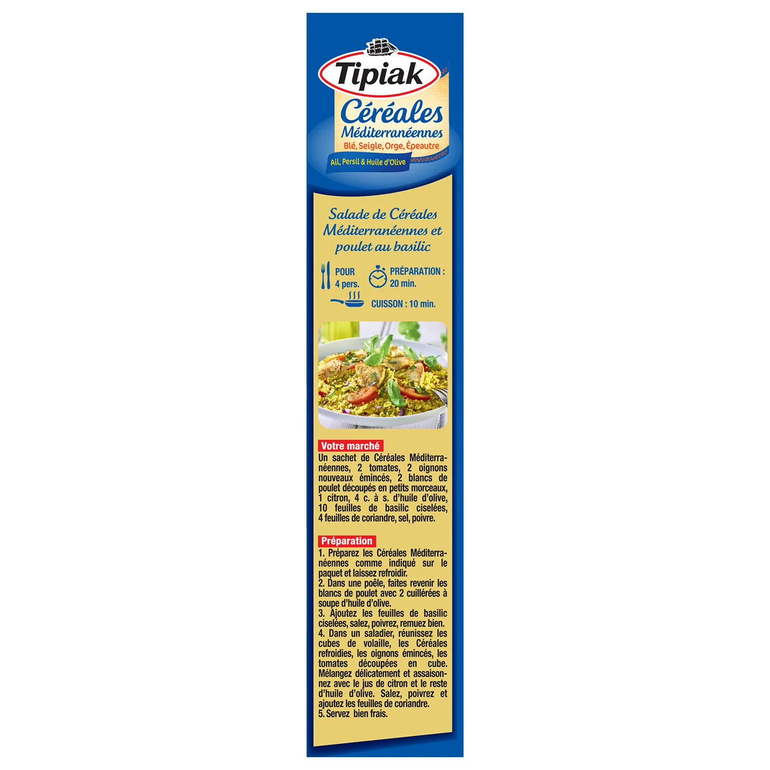Tipiak Mediterranean Cereals 2x200g 400g