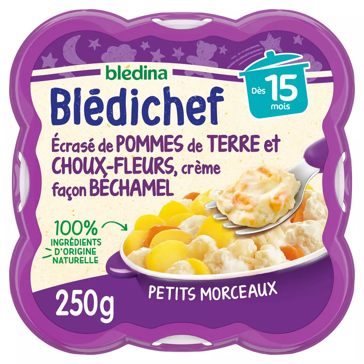 Bledina Bledichef Potatoes, Cauliflower & Bechamel from 15 months 250g