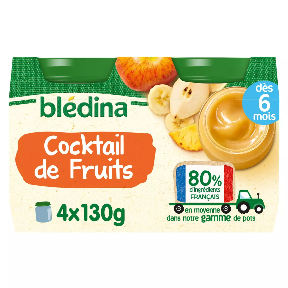 Bledina Fruits cocktail 4x130g from 6 months