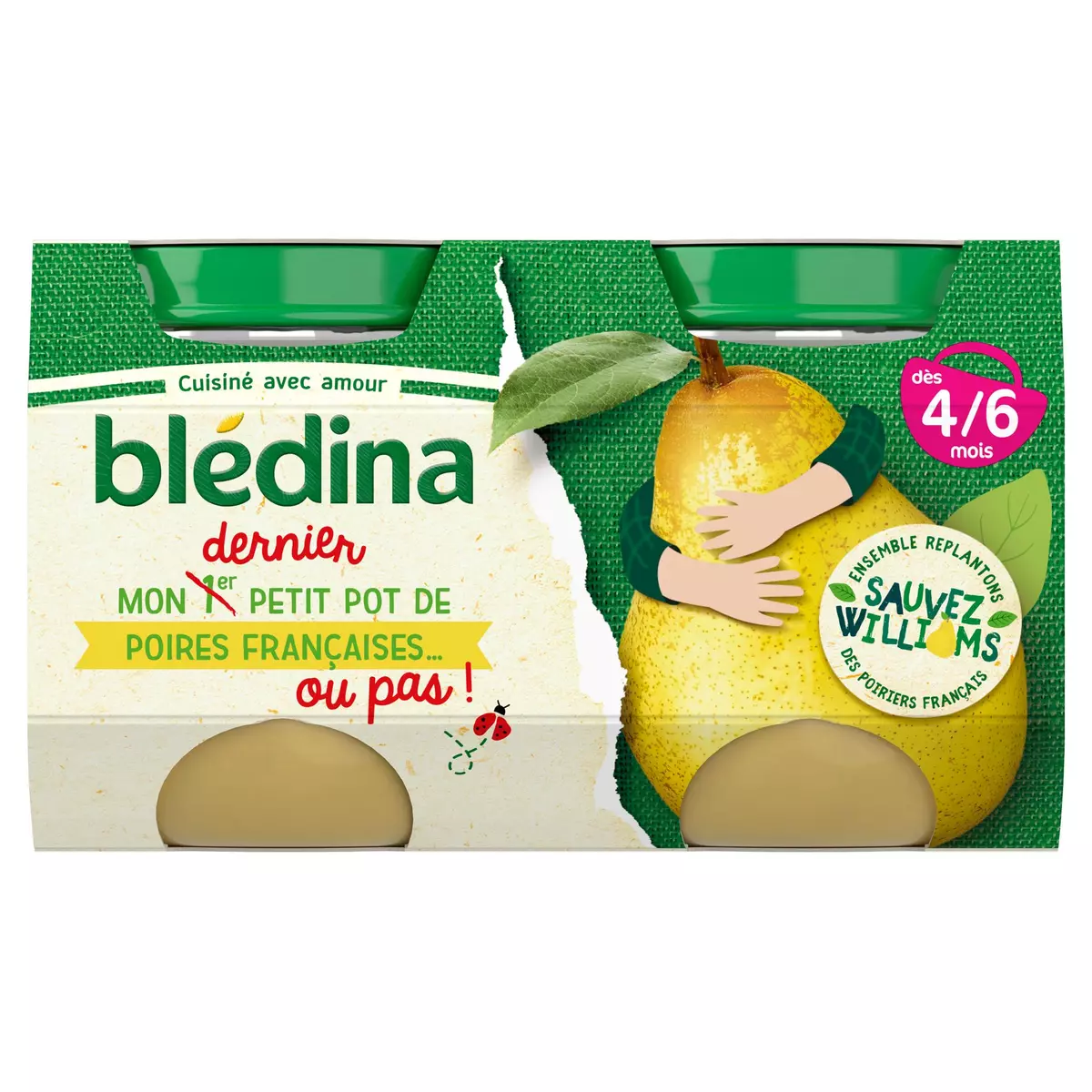 Bledina My 1st Little pot Pear 2x130g from 4 months