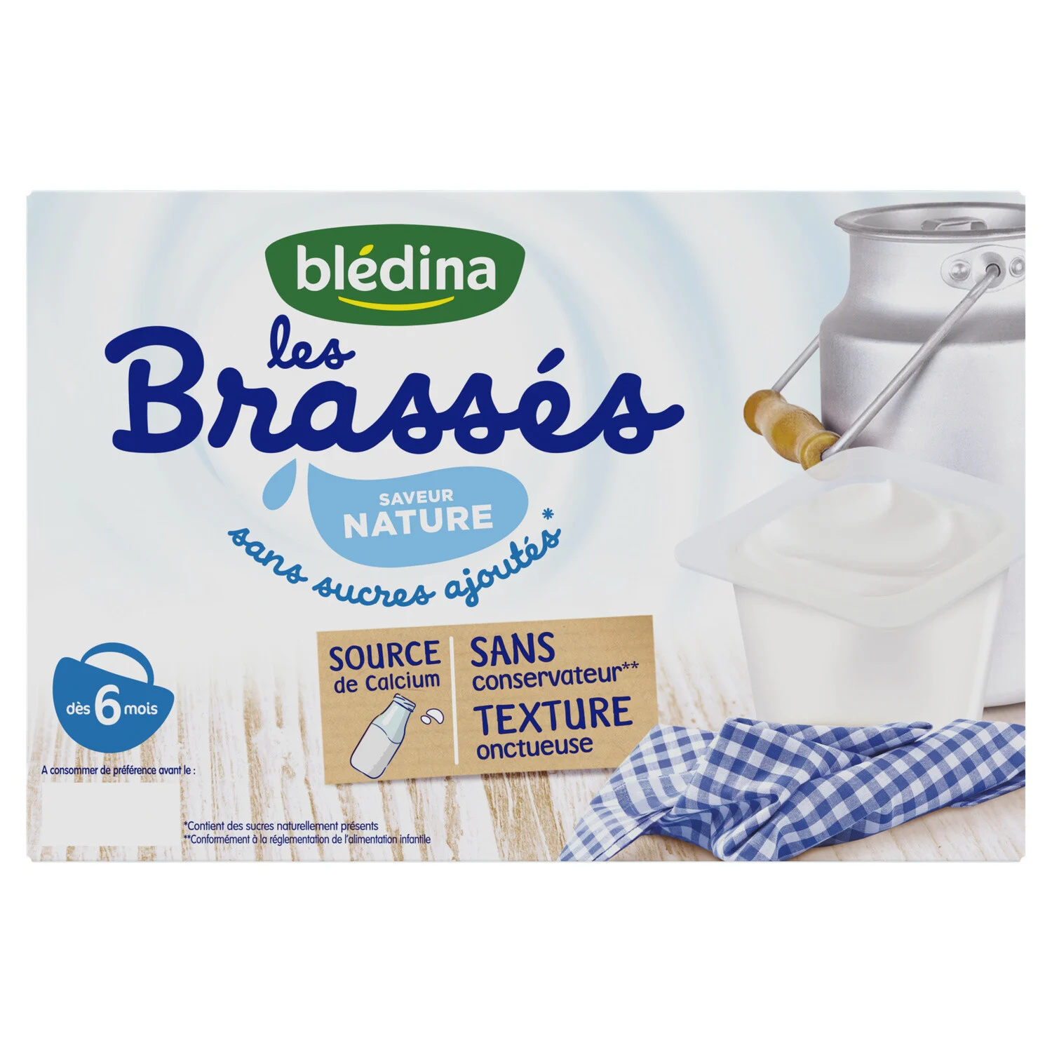 Bledina Brasse Plain 6x95g From 6 Months