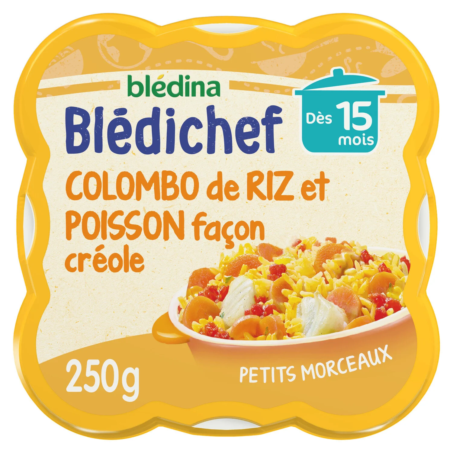 Bledina Bledichef creole style Rice & Fish Colombo from 15 months 250g
