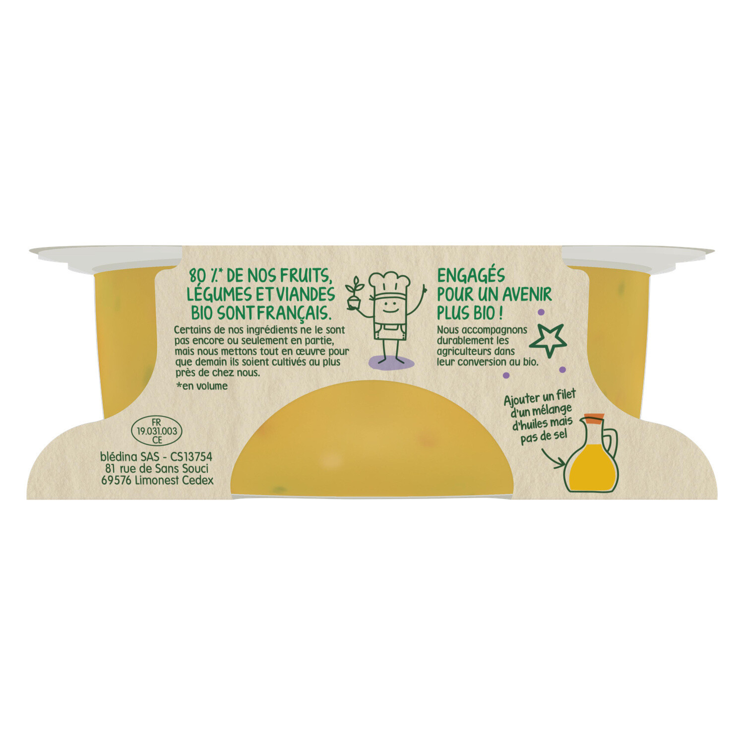 Bledina Organic Garden Vegetables & Potatoes From 12 Months 230g