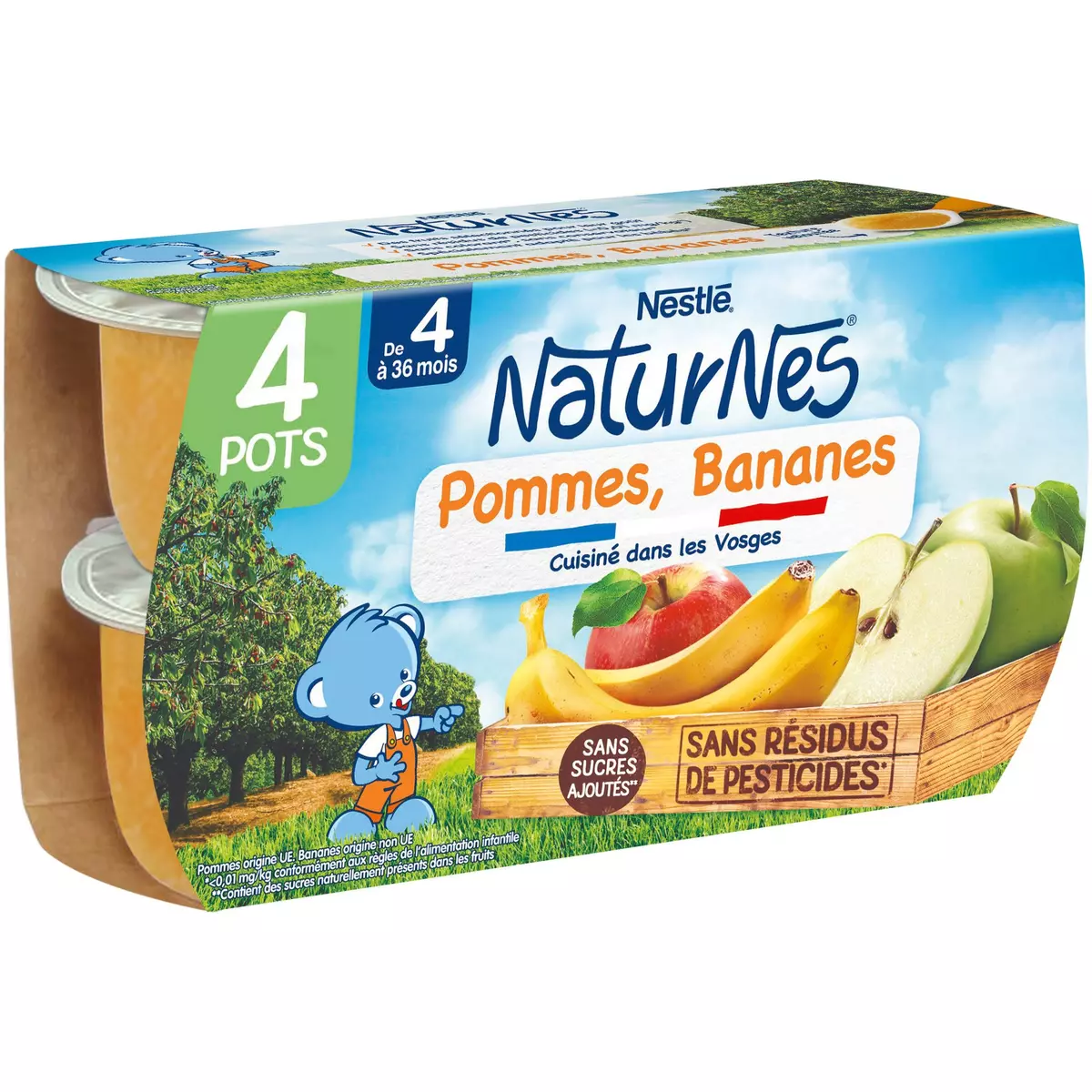 Nestle Naturnes Apple Banana 4x130g from 4 months