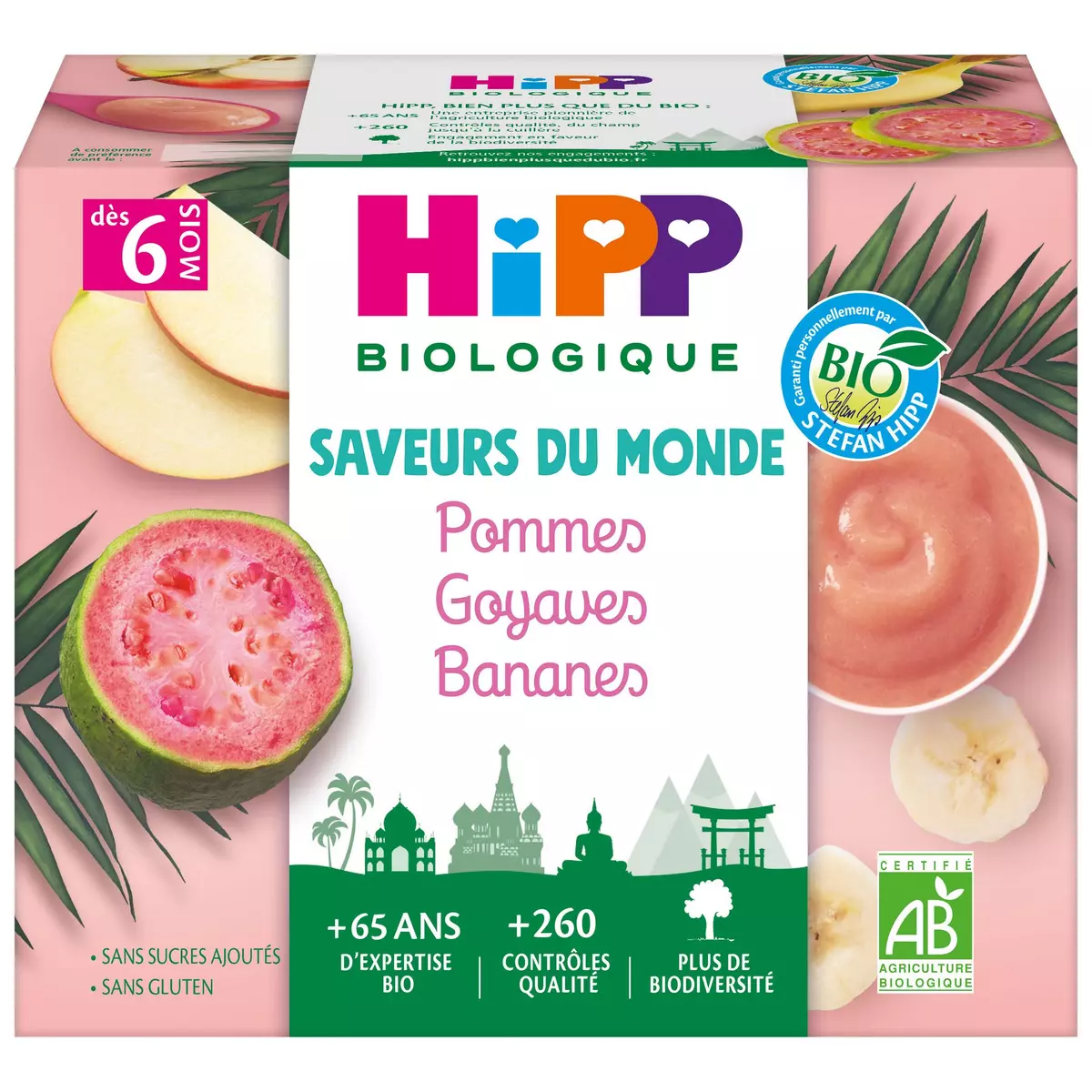 Hipp Petit Pot Organic Apple, Guava & Banana from 6 months 4x100g