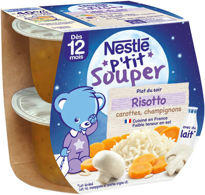 Nestle P'tit Souper Quinotto with Carrots & Parnsips from 8 months 2x200g