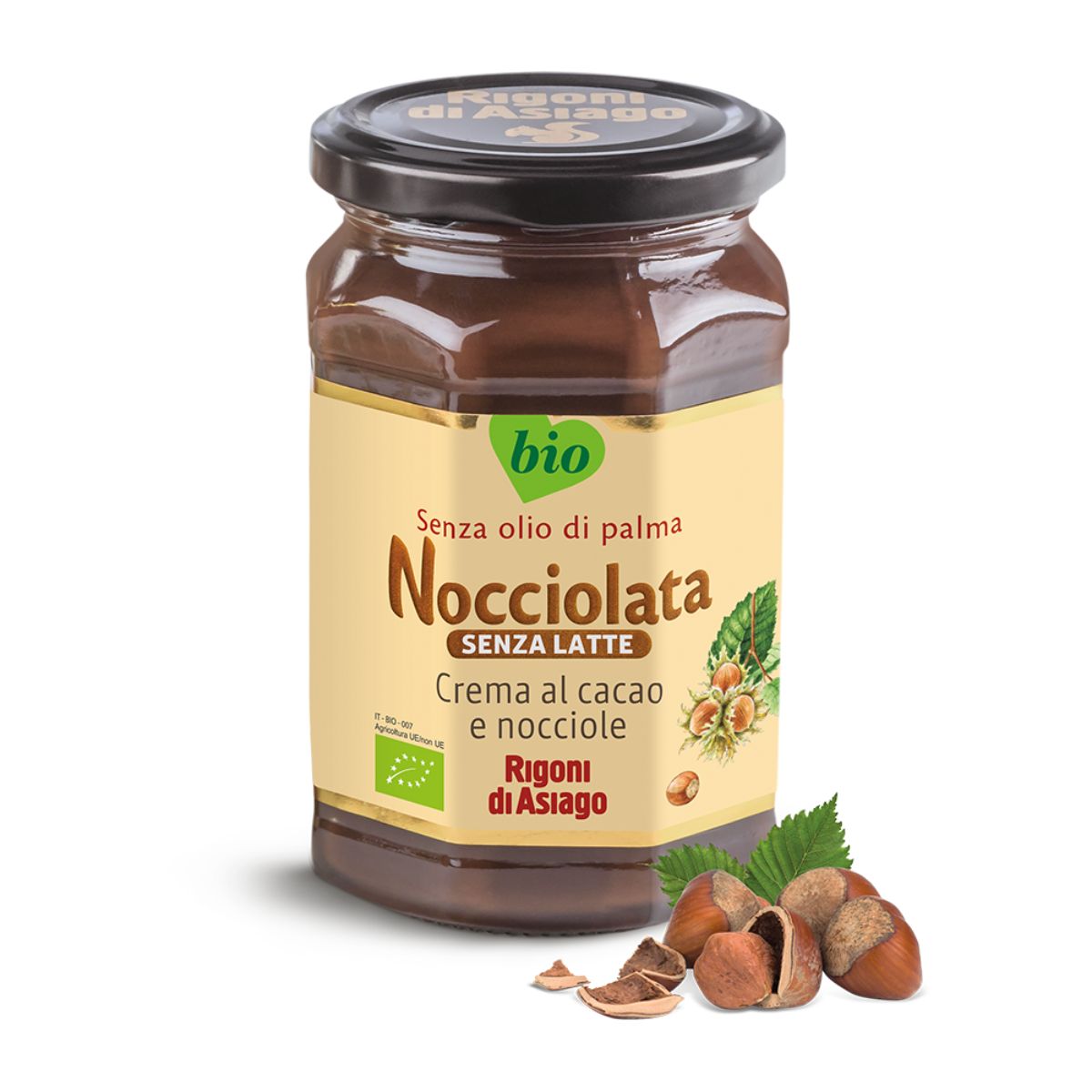 Rigoni di Asiago Nocciolata Organic Hazelnut & Cocoa spread Cream GF DF 275g