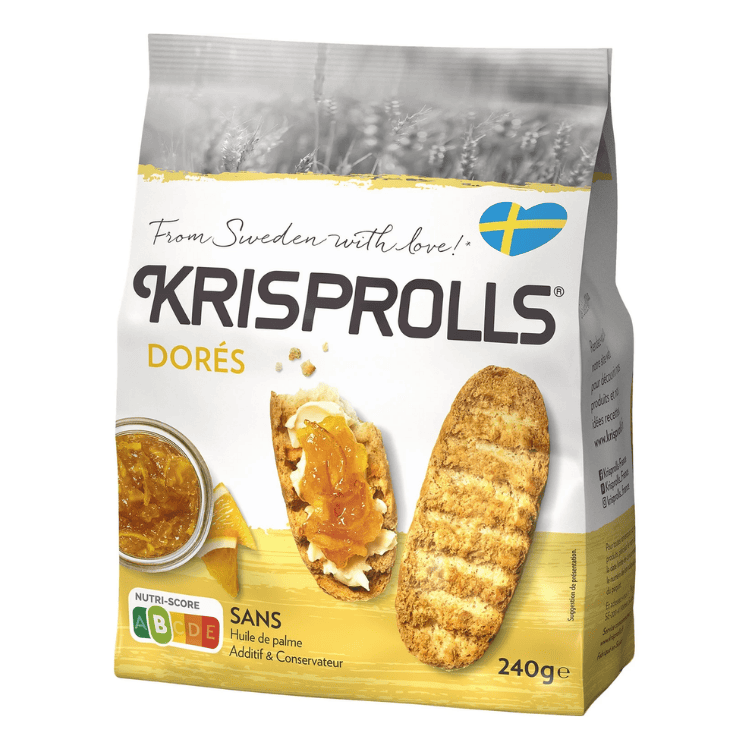 Krisprolls Swedish crusty golden breads 240g