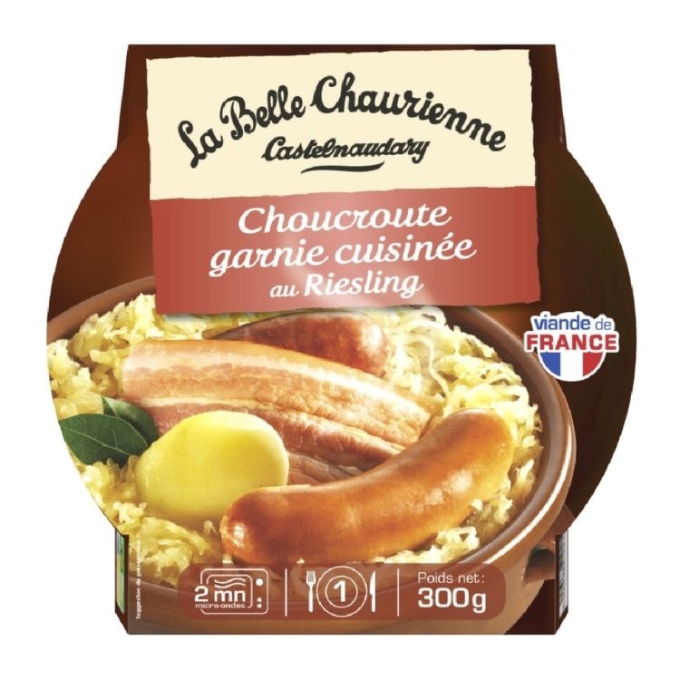 La Belle Chaurienne Garnished Sauerkraut with white wine (Riesling) 300g