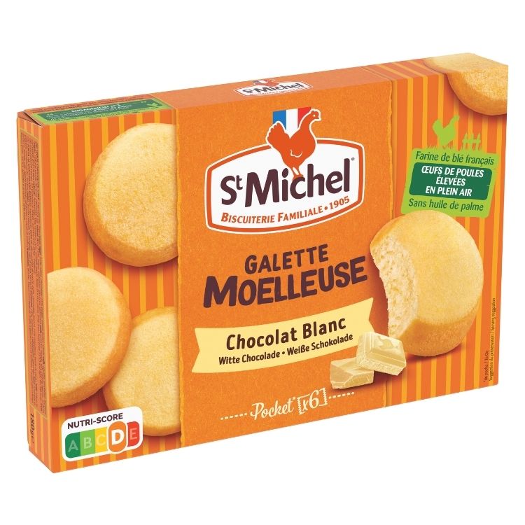 St Michel Galettes with White Chocolate biscuits 180g