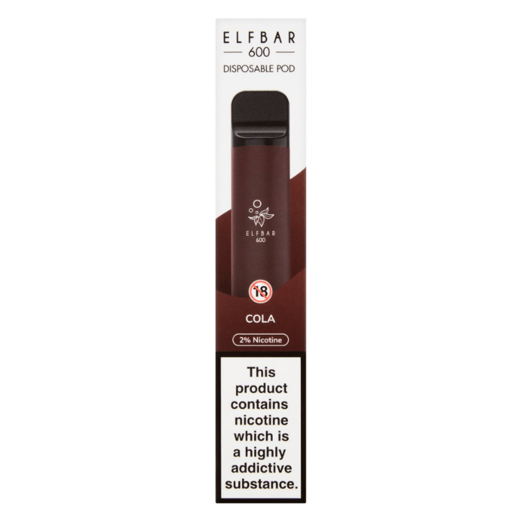 Elfbar 600 Disposable Pod Cola Vape 20mg