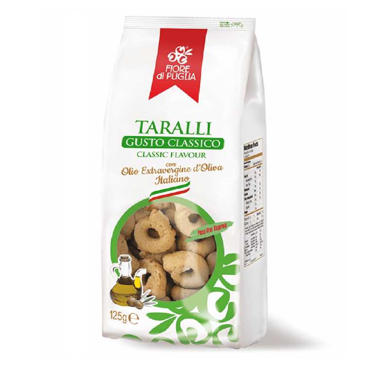 Fiore di Puglia Taralli Gusto Classico Italian savoury biscuits 250g