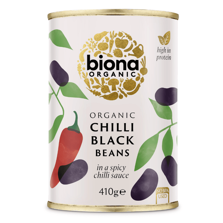 Biona Black Beans Chilli Organic 410g