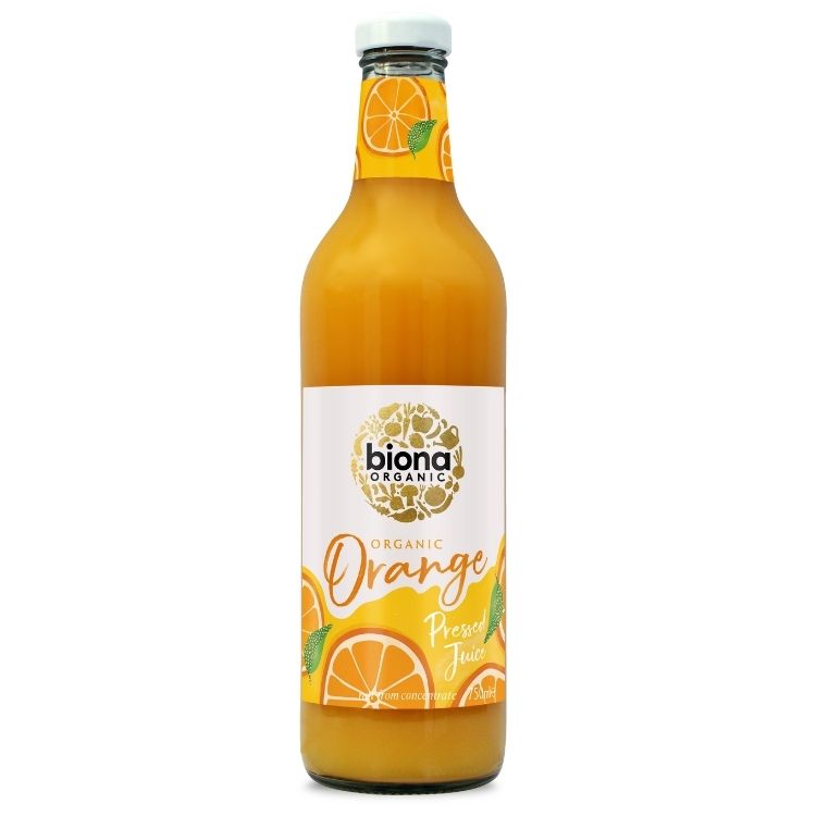 Biona Orange Juice - Pressed - Organic 75cl