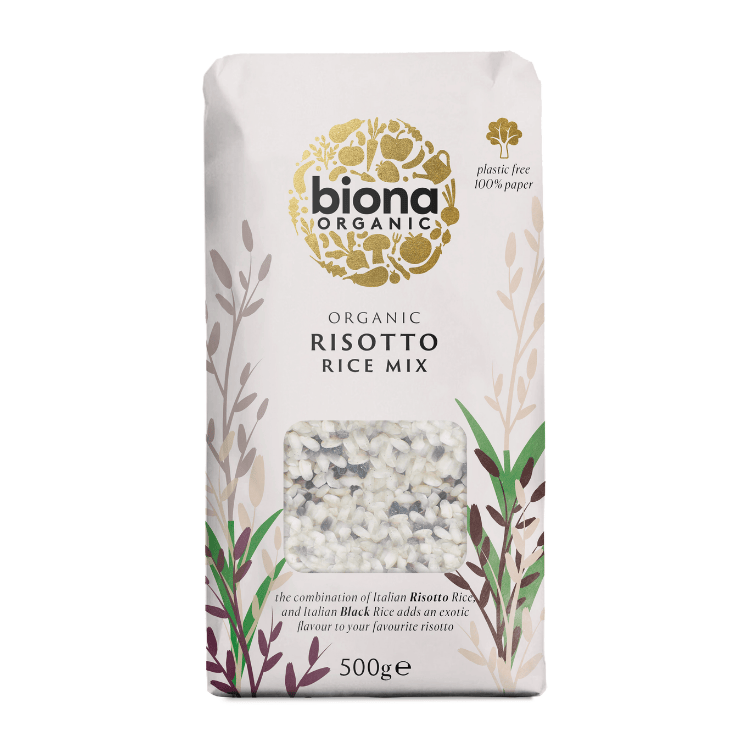 Biona Organic Risotto Rice Mix Arborio & Black rice 500g