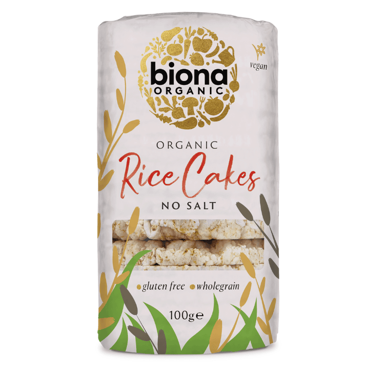 Biona Rice Cakes no Salt Organic - Wholegrain (Low Fat) 100g