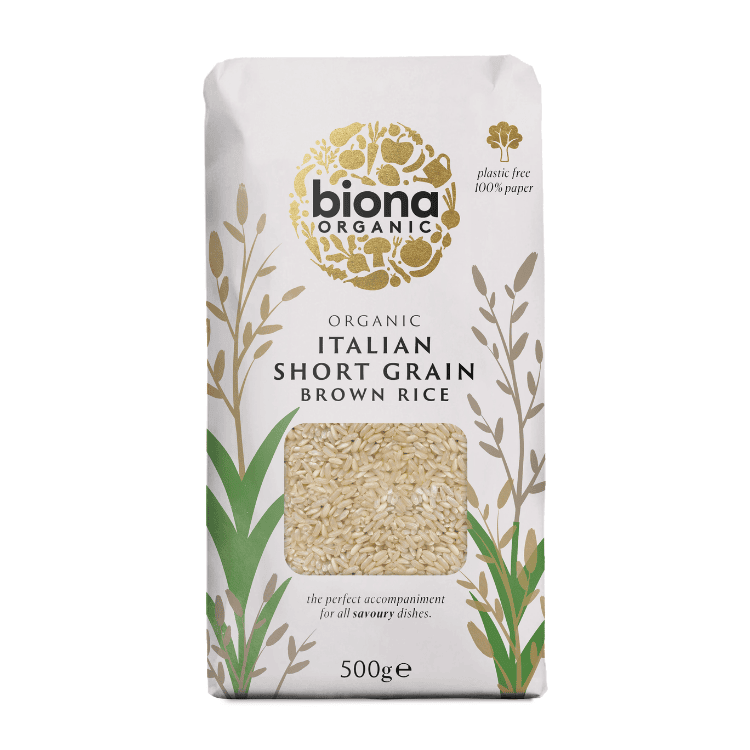 Biona Short Grain Italian Brown Rice Organic 500g