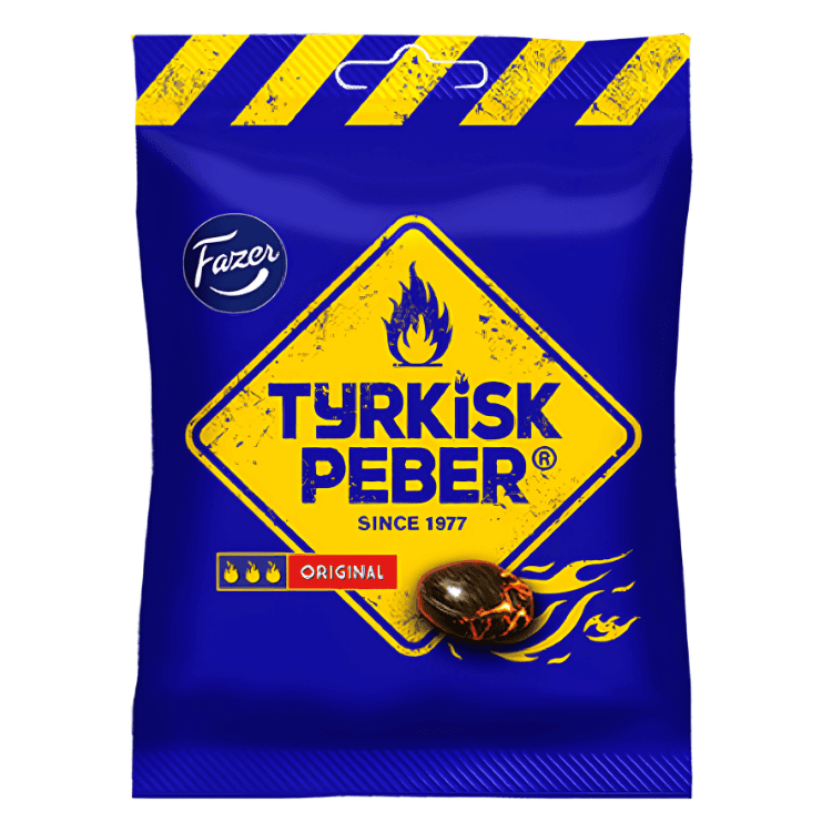 Fazer Tyrkisk Peber Original – Salt Liquorice Sweets 120g
