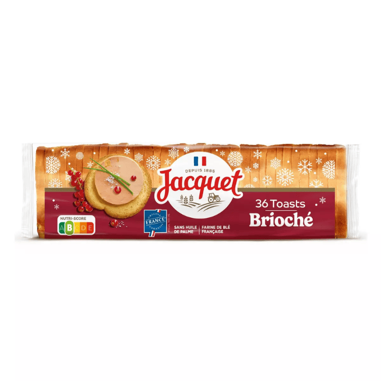 Jacquet Plain canape toasts special Foie Gras 250g